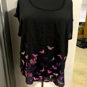 Torrid Size 3 Butterfly Blouse